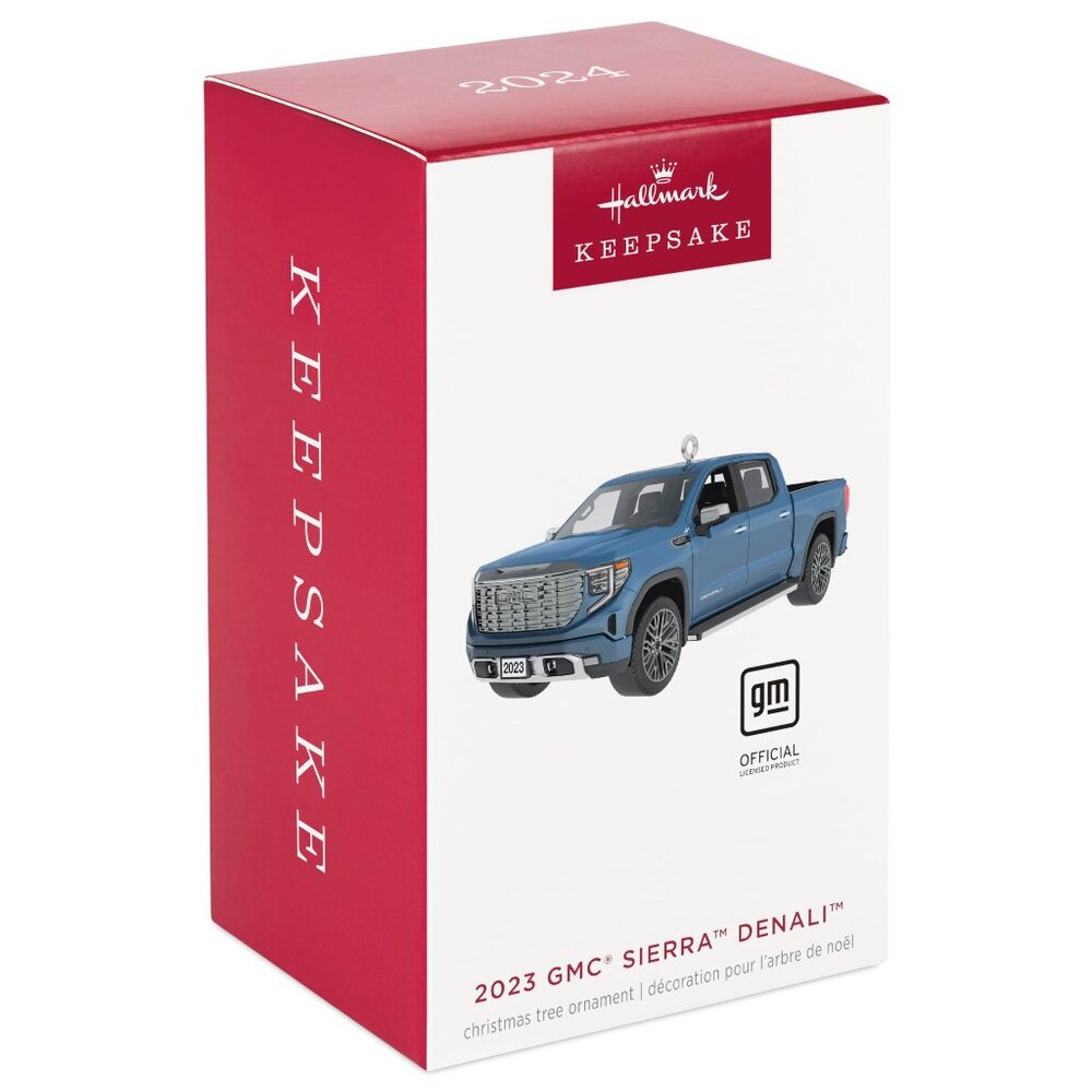 New! 2023 GMC Sierra Denali Pickup Truck Diecast Hallmark Keepsake Ornament